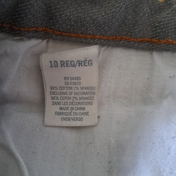 Vintage American Eagle AE Artist Jean Capri Women's 10 Bermuda Grey 90s Y2K - Picture 8 of 15